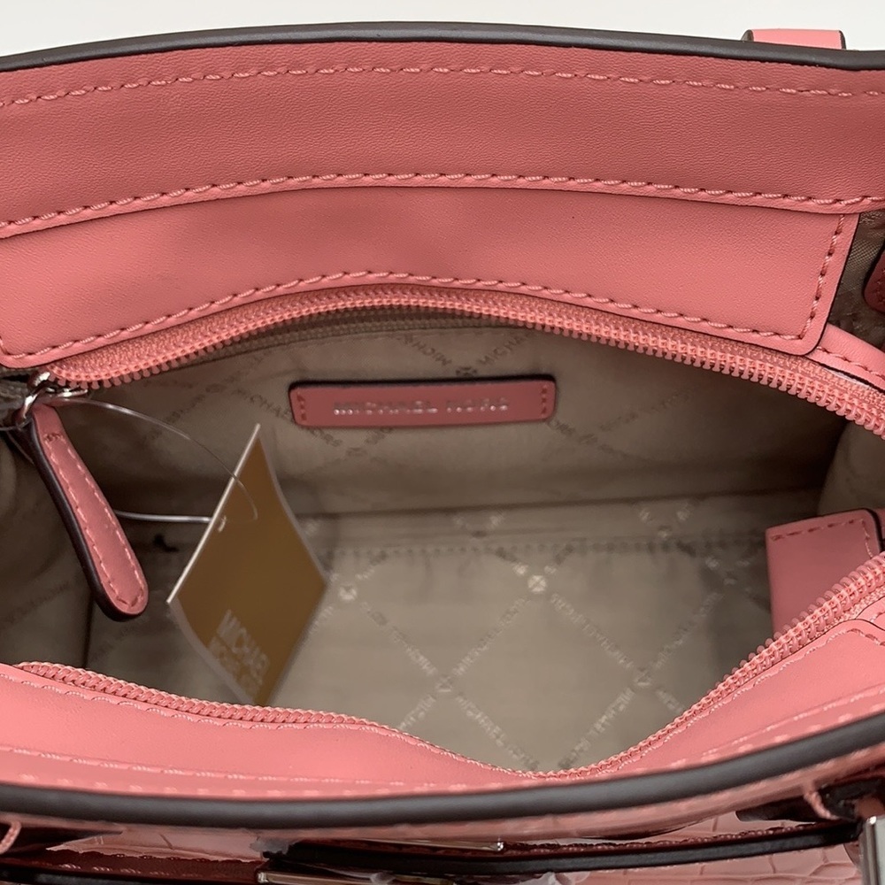 MICHAEL KORS
Hamilton Small Crocodile Embossed Faux Leather Satchel
Primrose
NWT - Picture 8 of 16